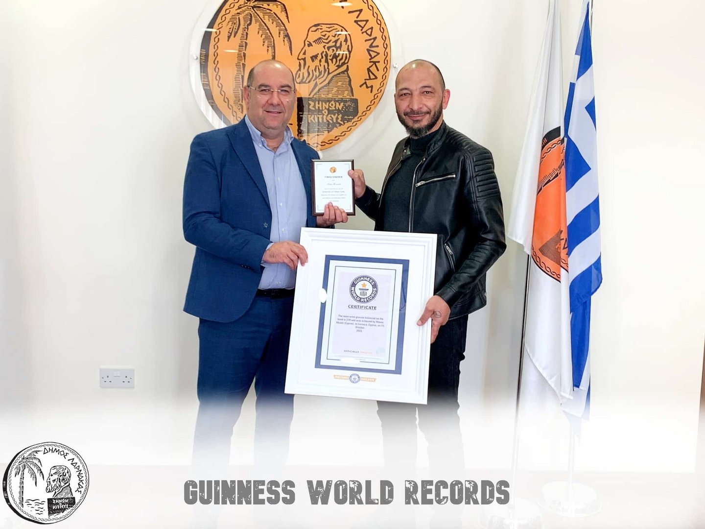 image Dancer Dinos Kkanti honoured by Larnaca municipality