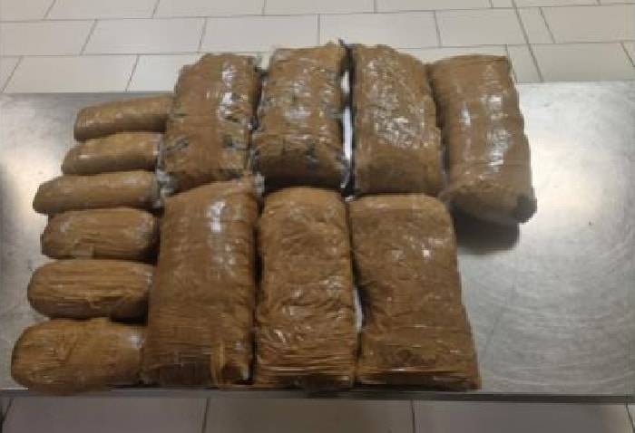 image Woman arrested after nearly 17kg of cannabis found in luggage (Updated)