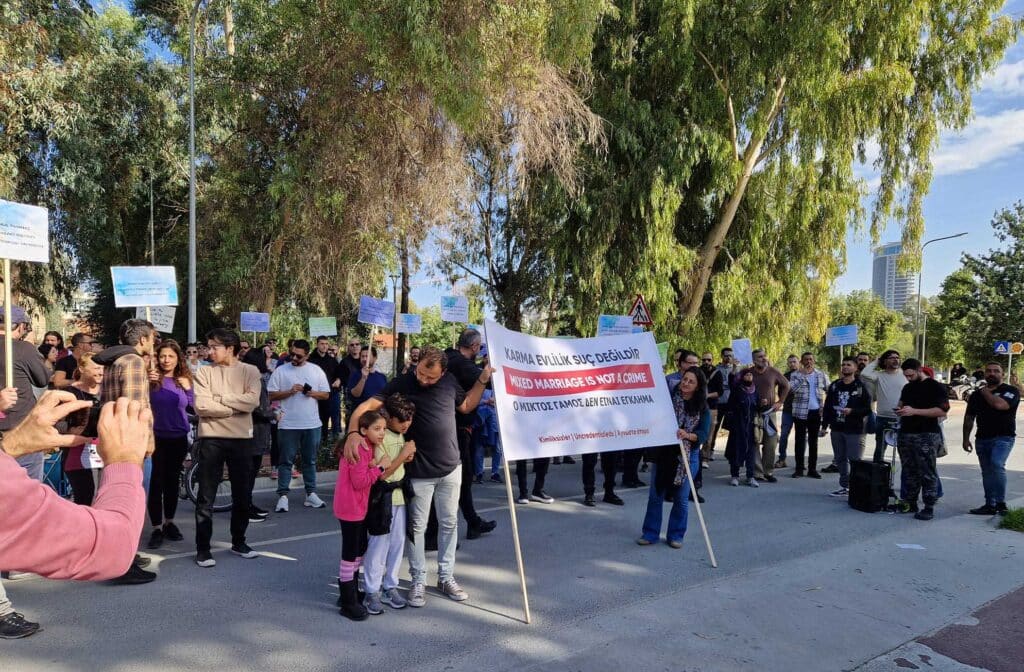 feature esra turkish cypriots demonstrating about cyprus nationality last year
