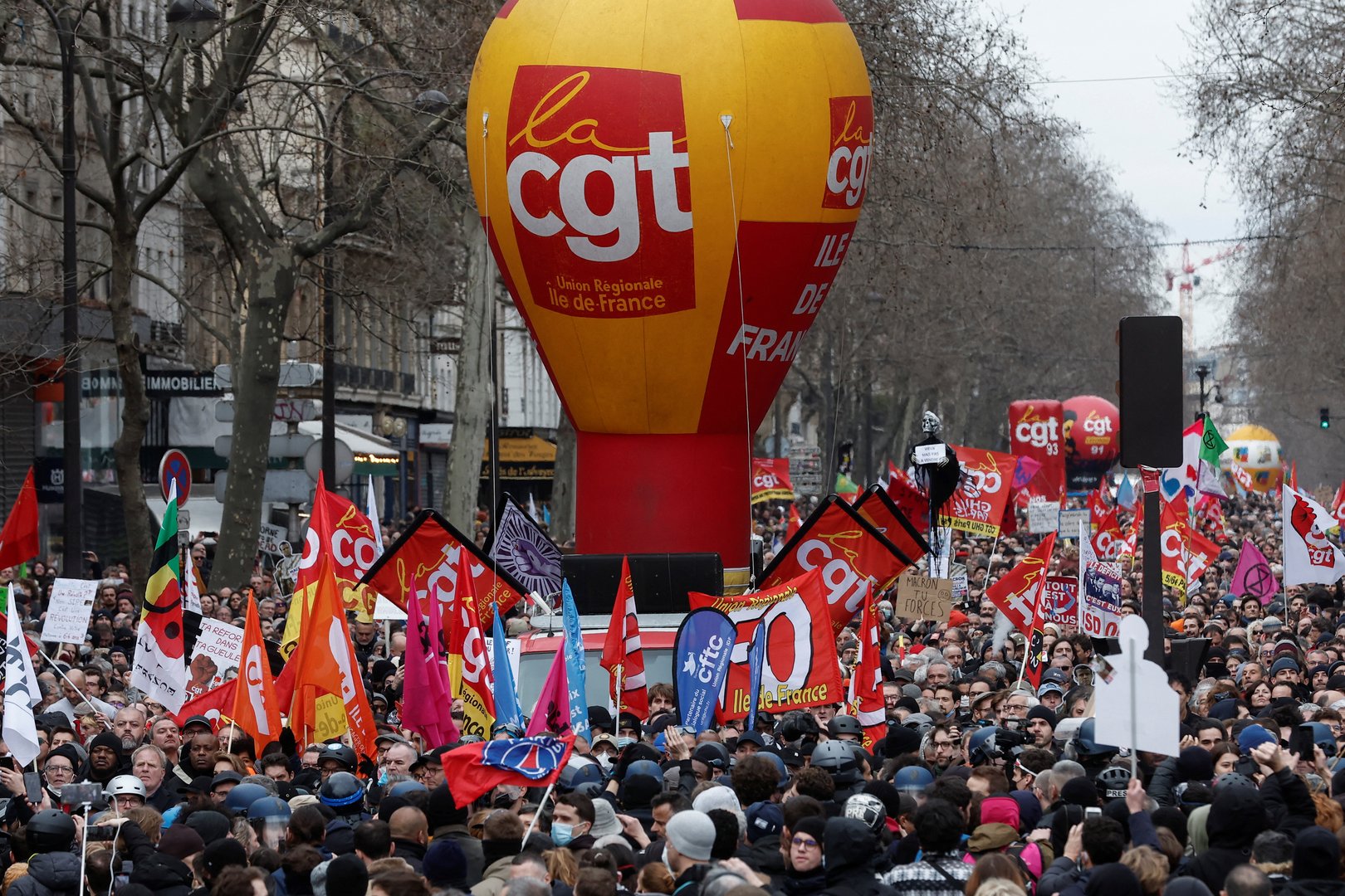 image France faces another day of nationwide protests against Macron&#8217;s pension plans