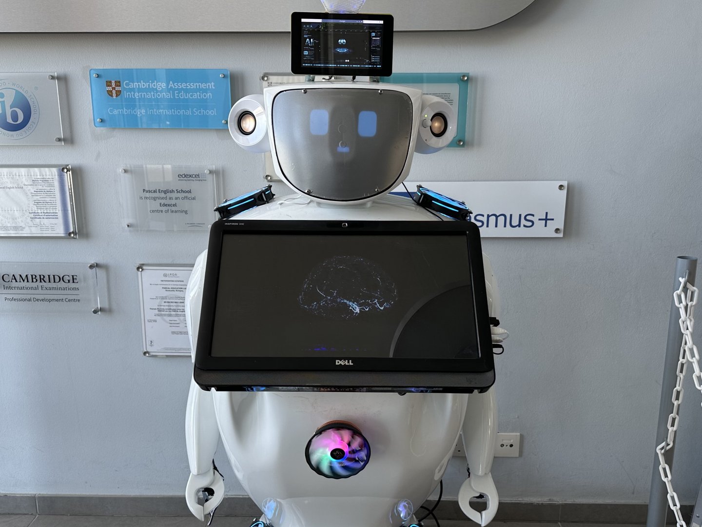 image Cypriot high school students create Alnstein, a robot powered by ChatGPT