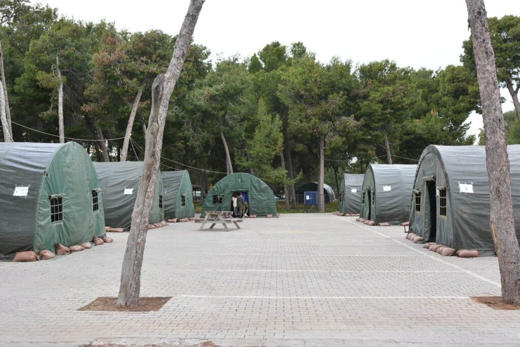 tent schools not flooded
