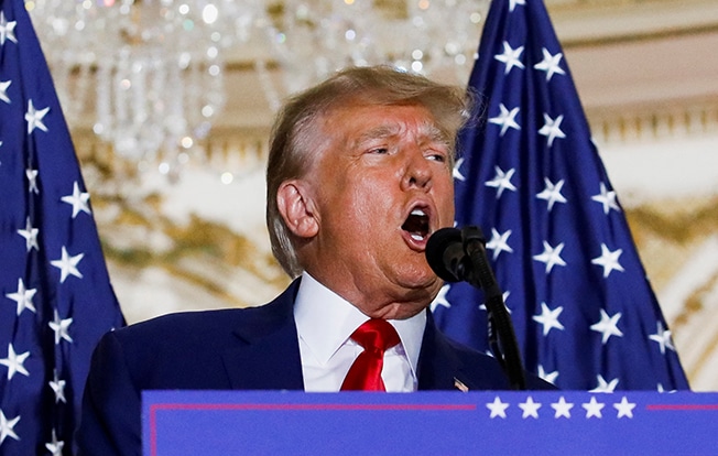 image Trump claims election interference is behind criminal charges