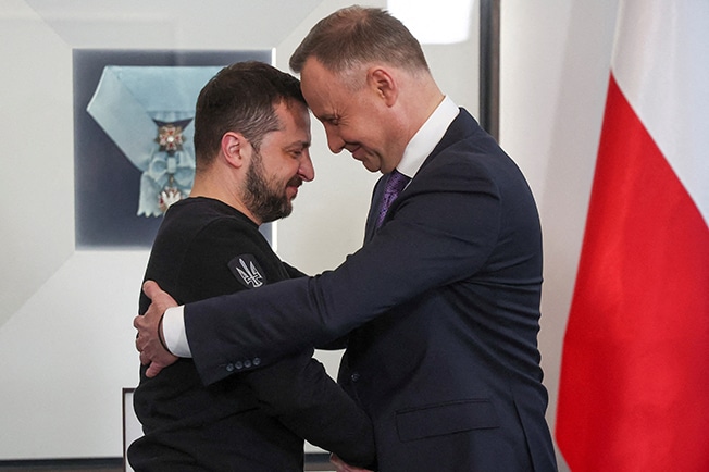 image &#8216;Historic strength&#8217;: Ukraine&#8217;s Zelenskiy hails ties as Poland vows further support