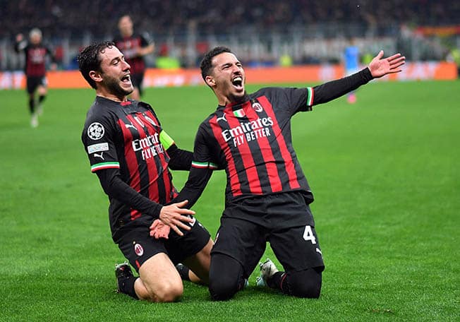 image Milan take narrow lead over Napoli with Bennacer goal