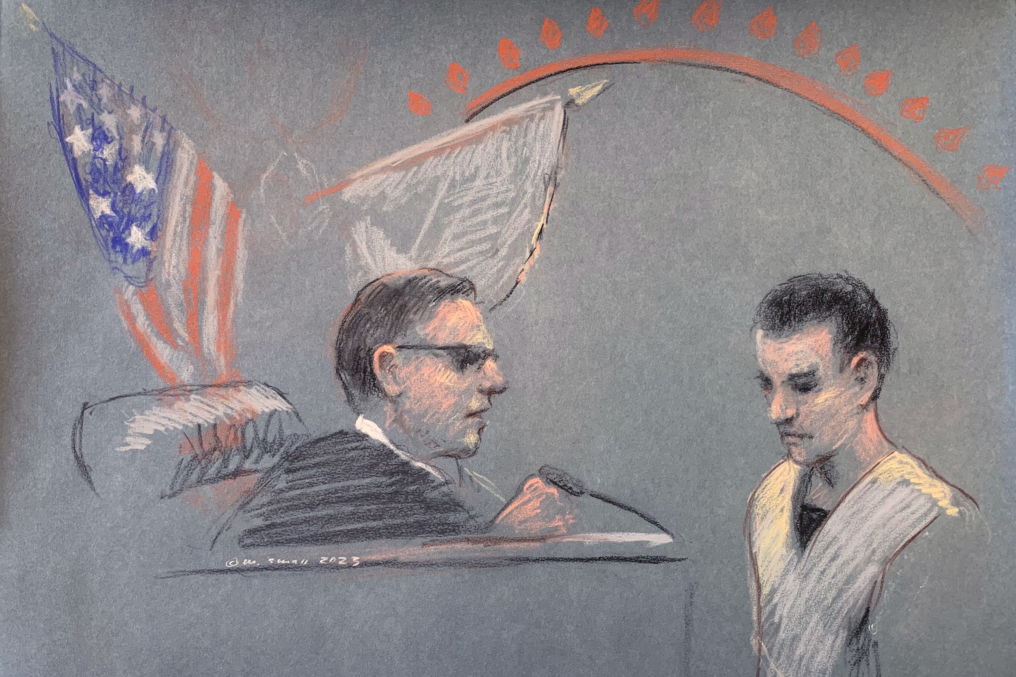 image Airman suspected of leaking secret US documents hit with federal charges
