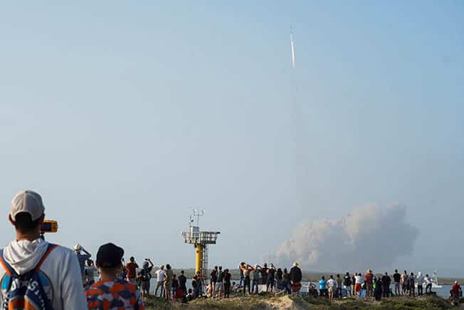 image SpaceX&#8217;s Starship rocket successfully launched on first test flight, then explodes