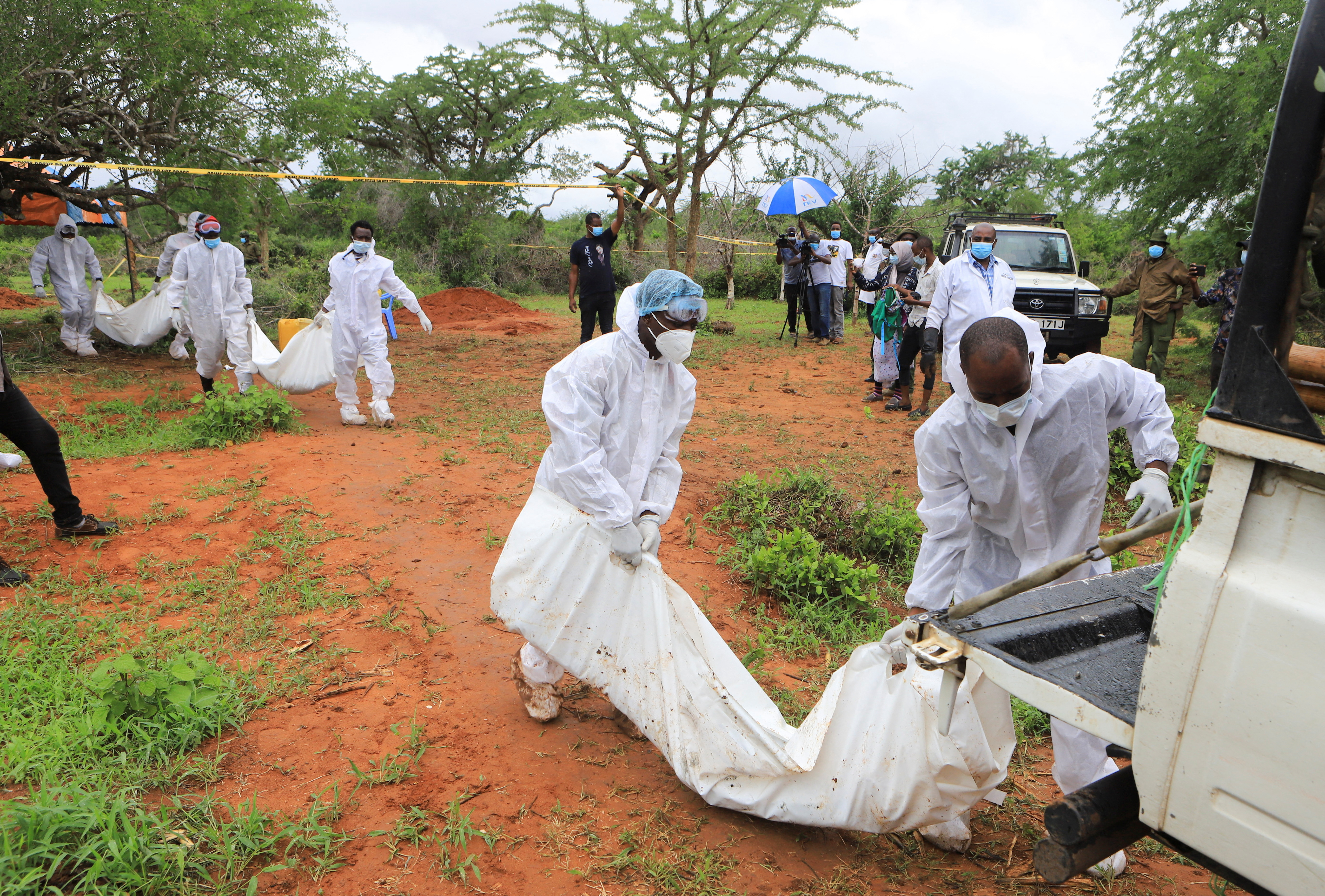 image Number of bodies exhumed from suspected Kenyan cult graves jumps to 47