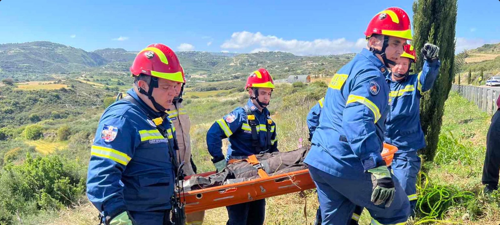 image Fire services conduct rescue exercise