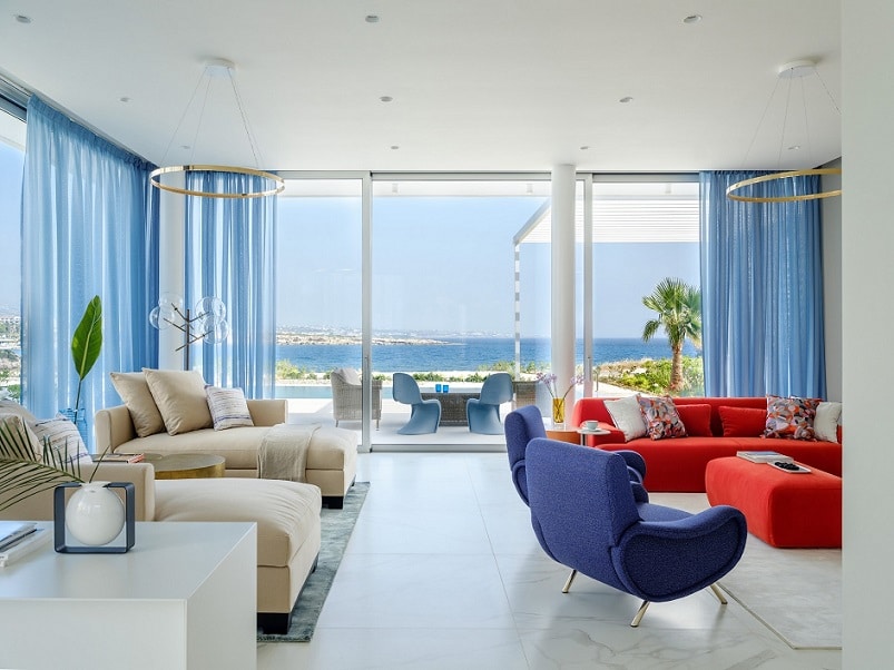 image Leptos Coral Seas villa featured in Elle Décor Magazine