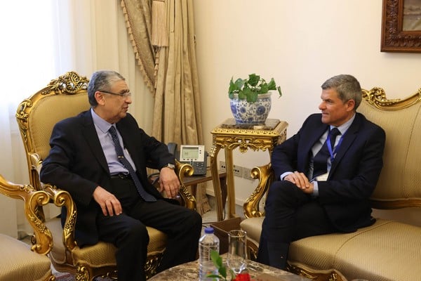 image Energy minister met with Egyptian counterpart, discuss electrical interconnection