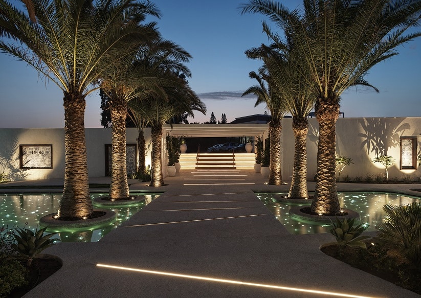 parklane limassol restaurants nammos entrance night view 02 lr