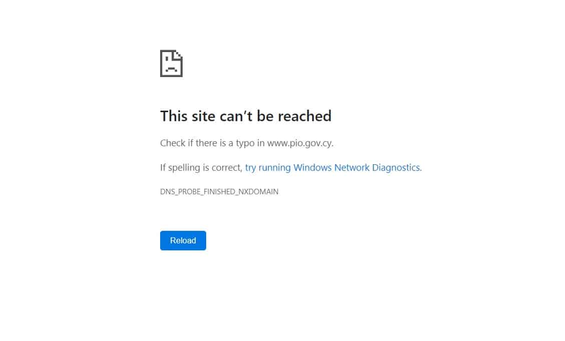 image Government websites down due to water leak (Updated)