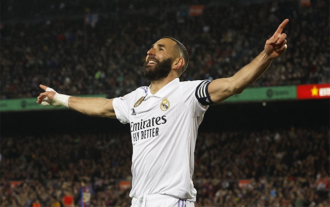 image Barcelona stunned as Benzema hat-trick sends Real into Copa final