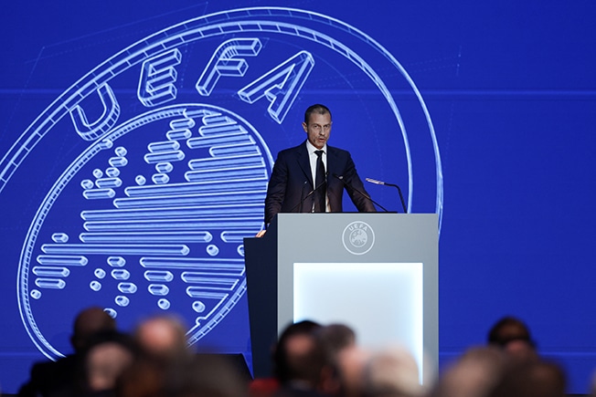 image Ceferin re-elected UEFA president unopposed