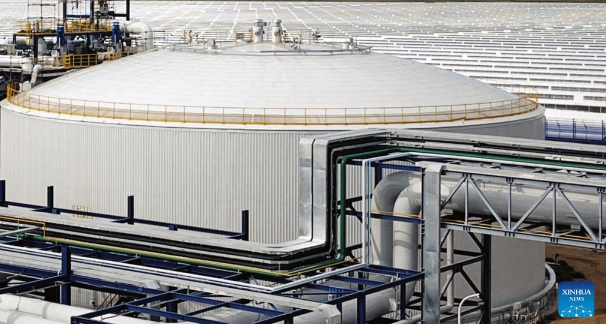 image China&#8217;s largest trough solar thermal power plant achieves record output