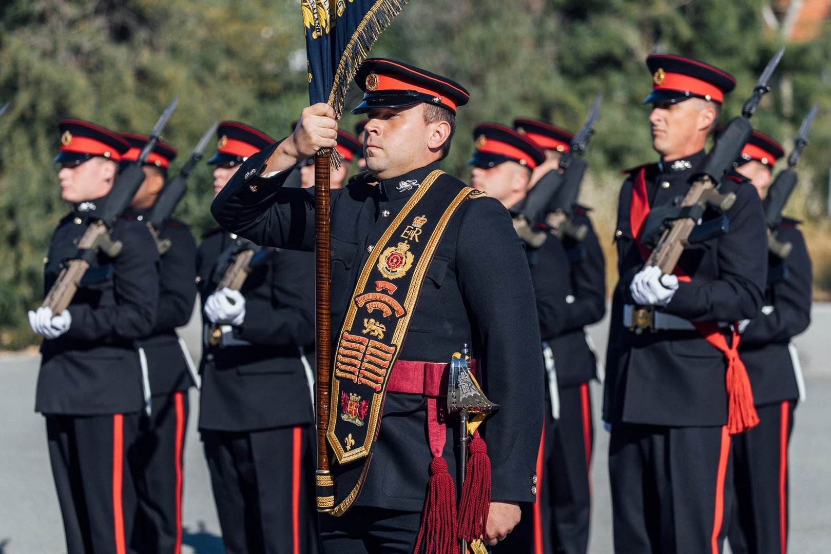 oc inspection for coronation prep taken at episkopi on april 20 2023.