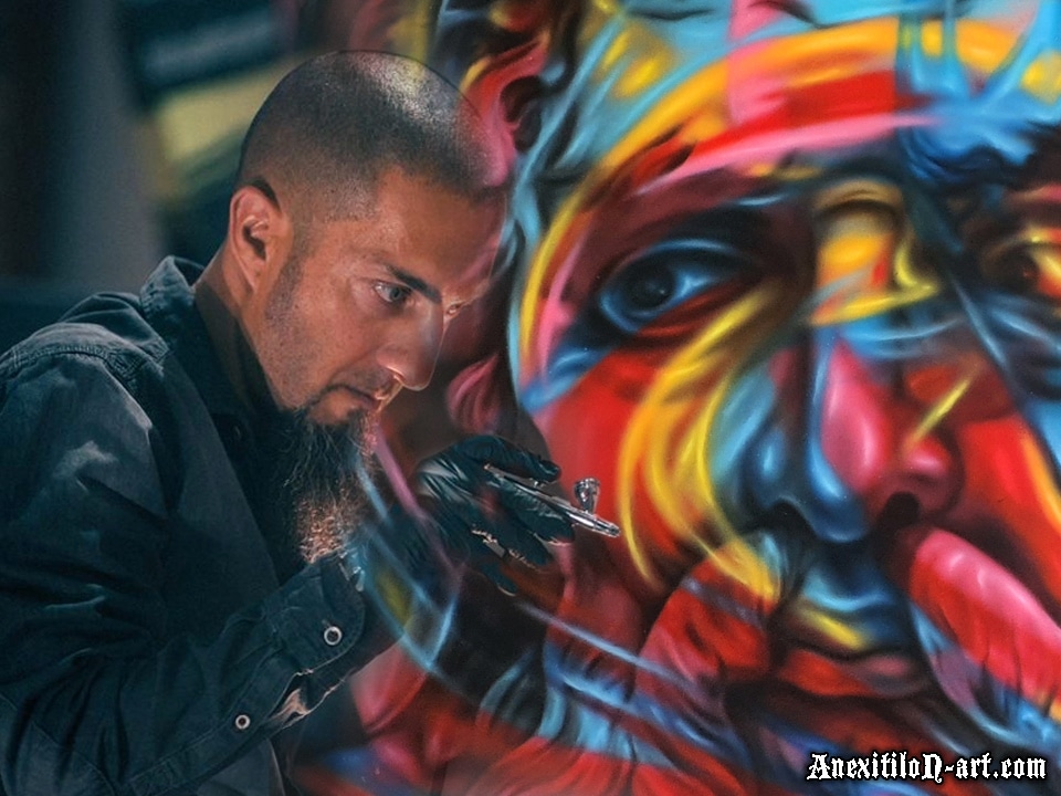 image A minute with AnexitiloN (Savvas Koureas) Airbrush Artist