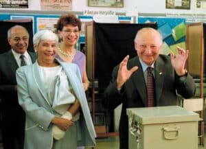 profile voting with her parents