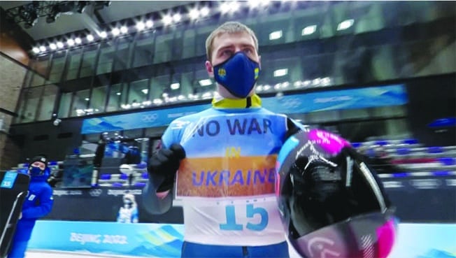 image Ukraine bars its national teams from competing with Russians and Belarusians