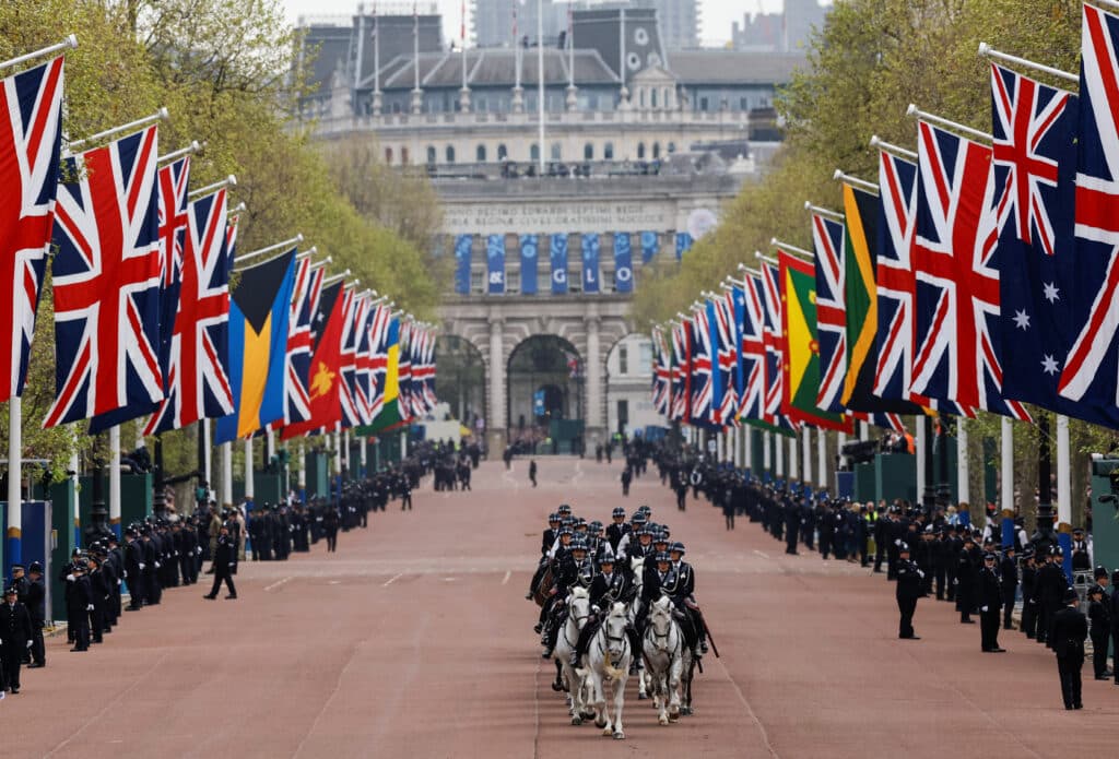 coronation of britain's king charles and queen camilla