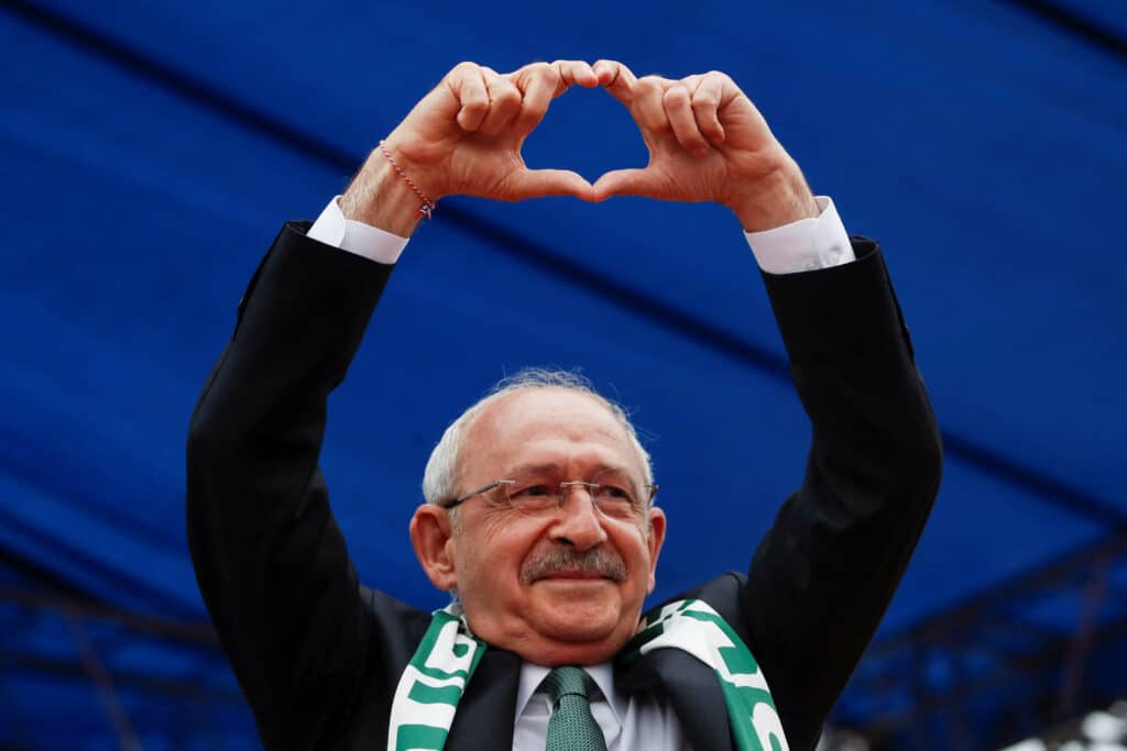presidential candidate kemal kilicdaroglu holds a rally ahead of presidential elections, in bursa