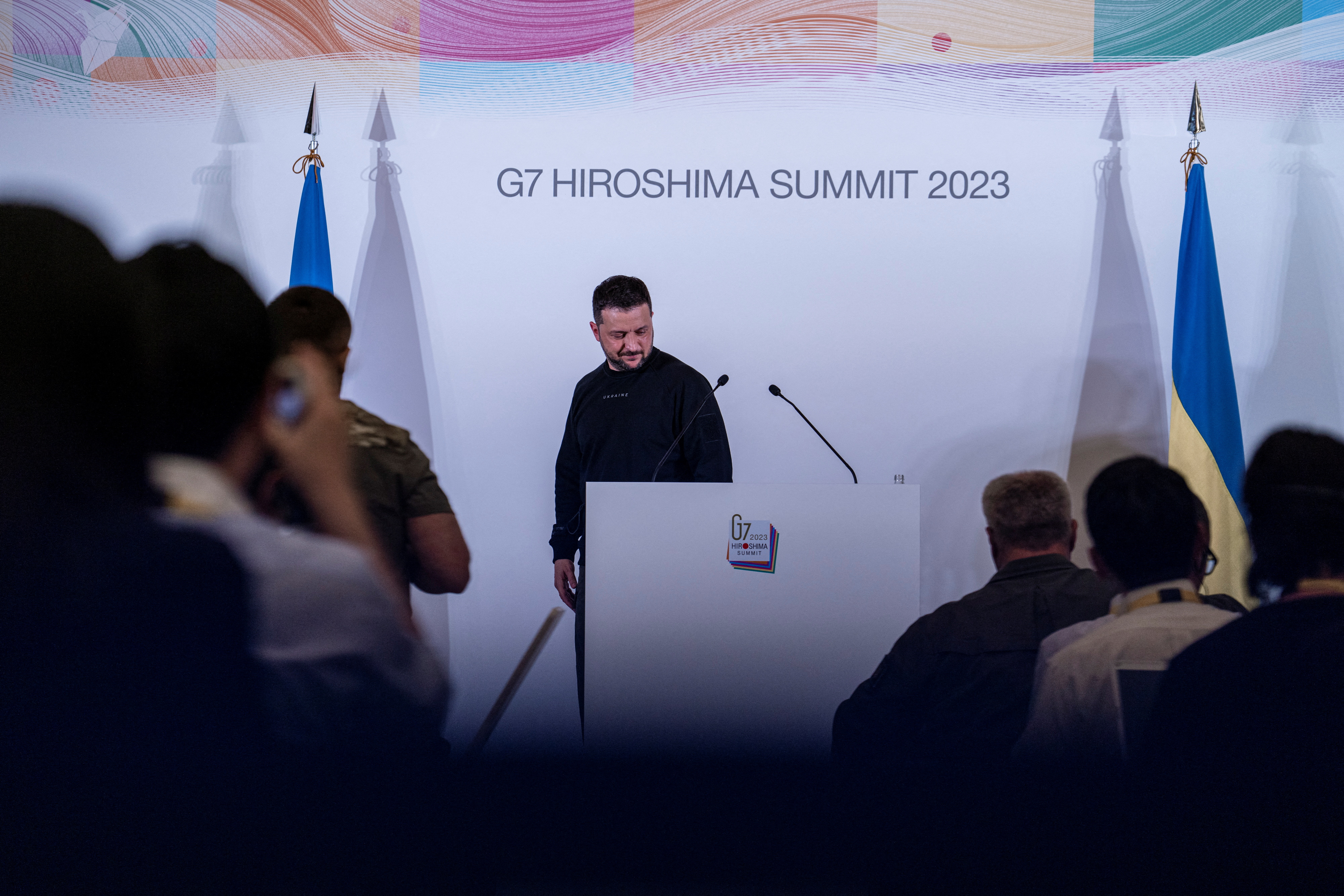 image At G7, Zelenskiy says Bakhmut destruction has echoes of Hiroshima
