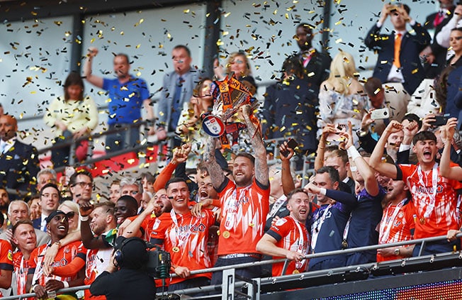 image Luton promoted to Premier League after playoff win over Coventry