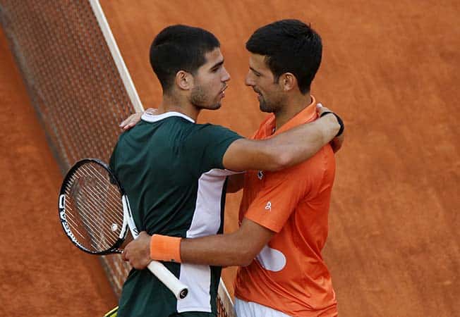 image Alcaraz hopes to re-ignite Djokovic rivalry with Rome final meet