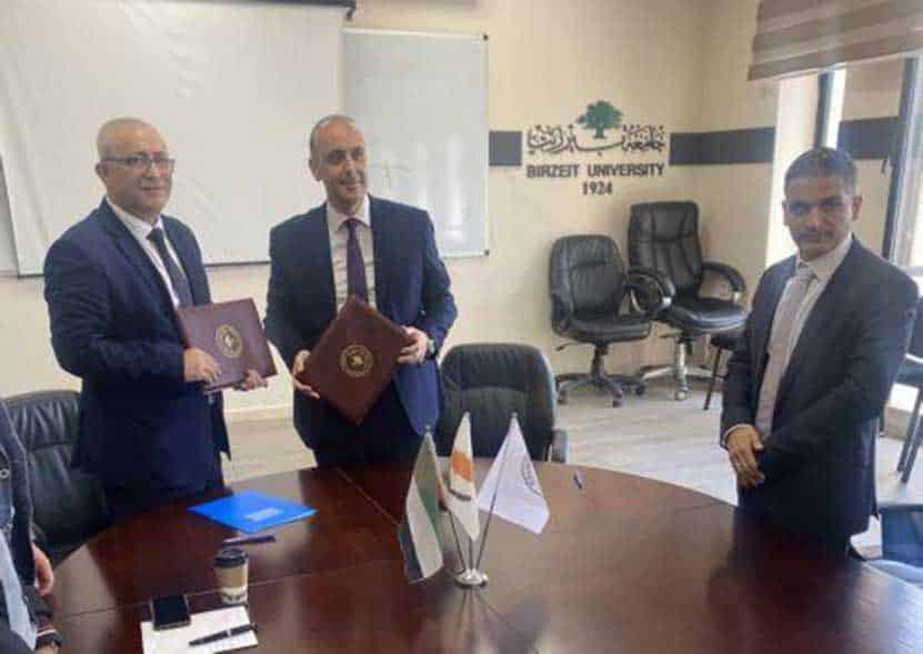 image Paphos mayor signs memorandum with Birzeit University
