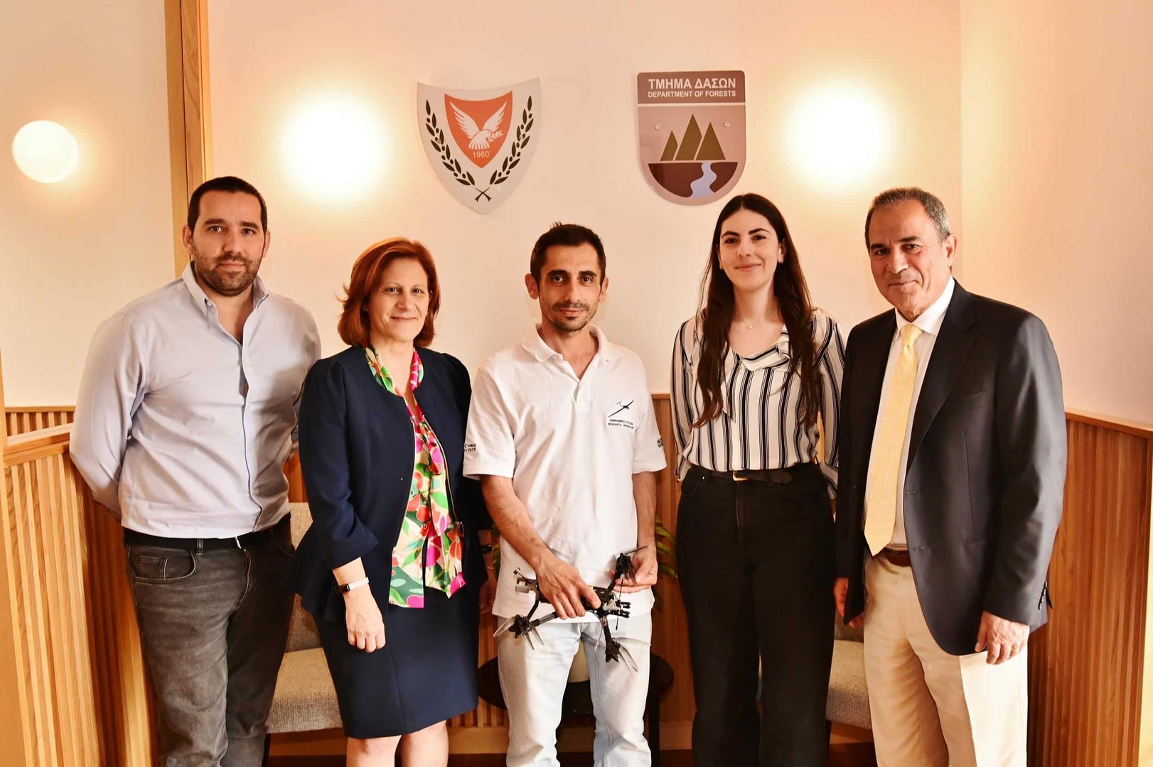 image Forestry department receives unmanned drone from Hermes