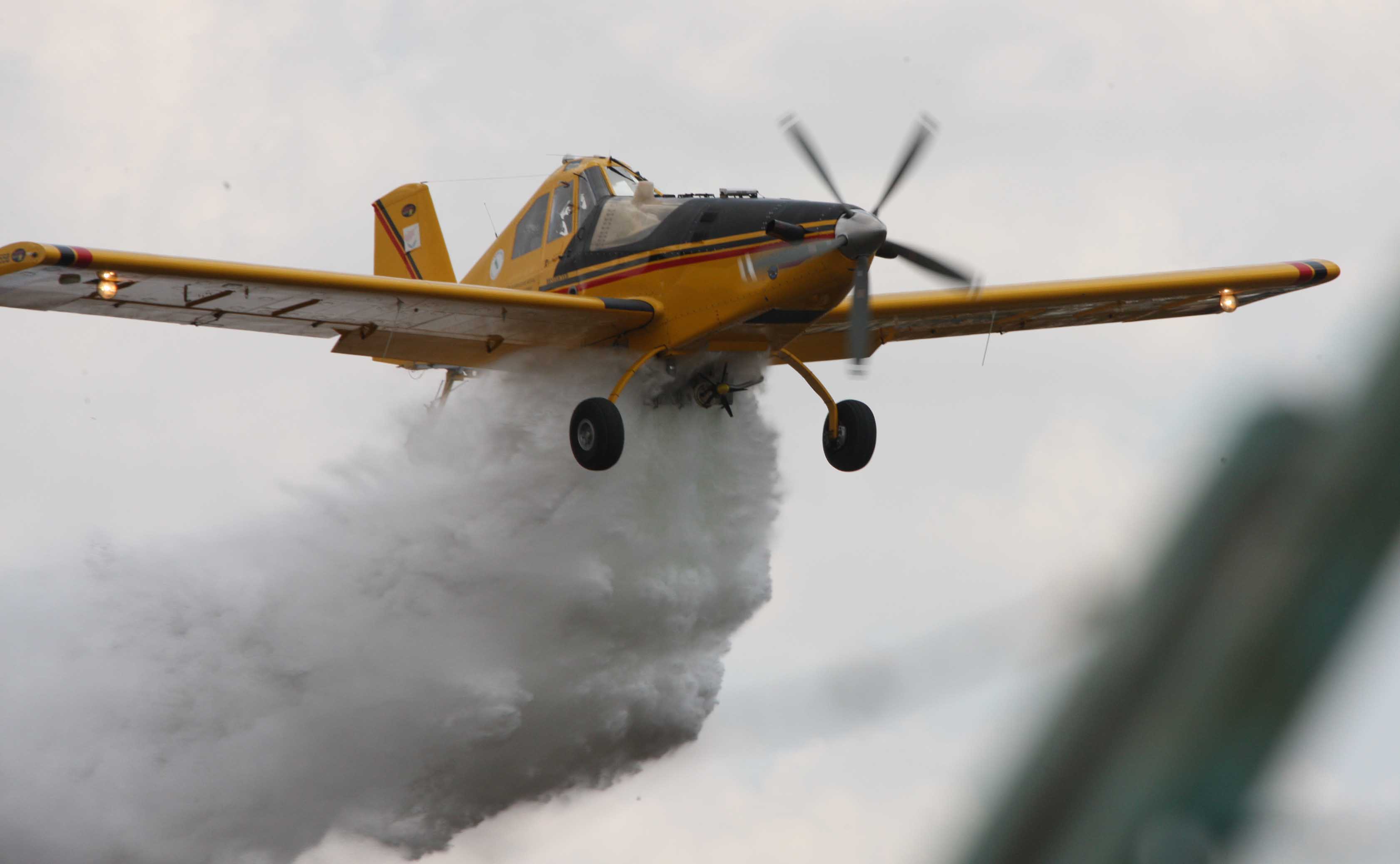 image Ground and air crews battle forest fire near Kathikas, Paphos