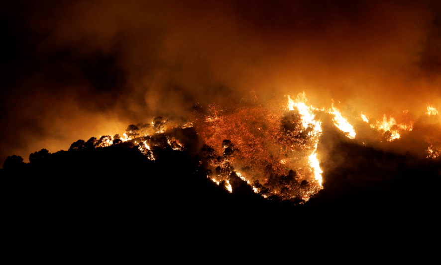 image Wildfire ravages 3,700 acres in western Spain, 550 people evacuated