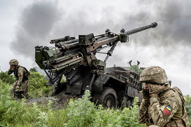 image Ukraine reports &#8216;heavy combat&#8217; after Putin says offensive has begun (Updated)