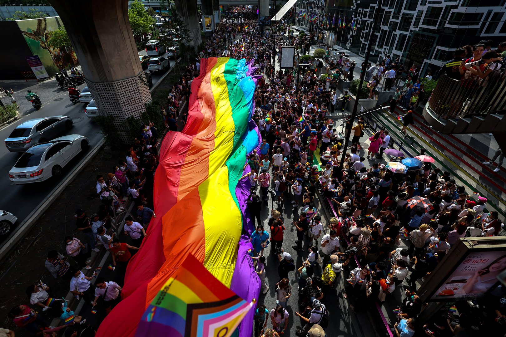 image Thai PM frontrunner attends Pride parade, promising same-sex marriage, gender identity rights