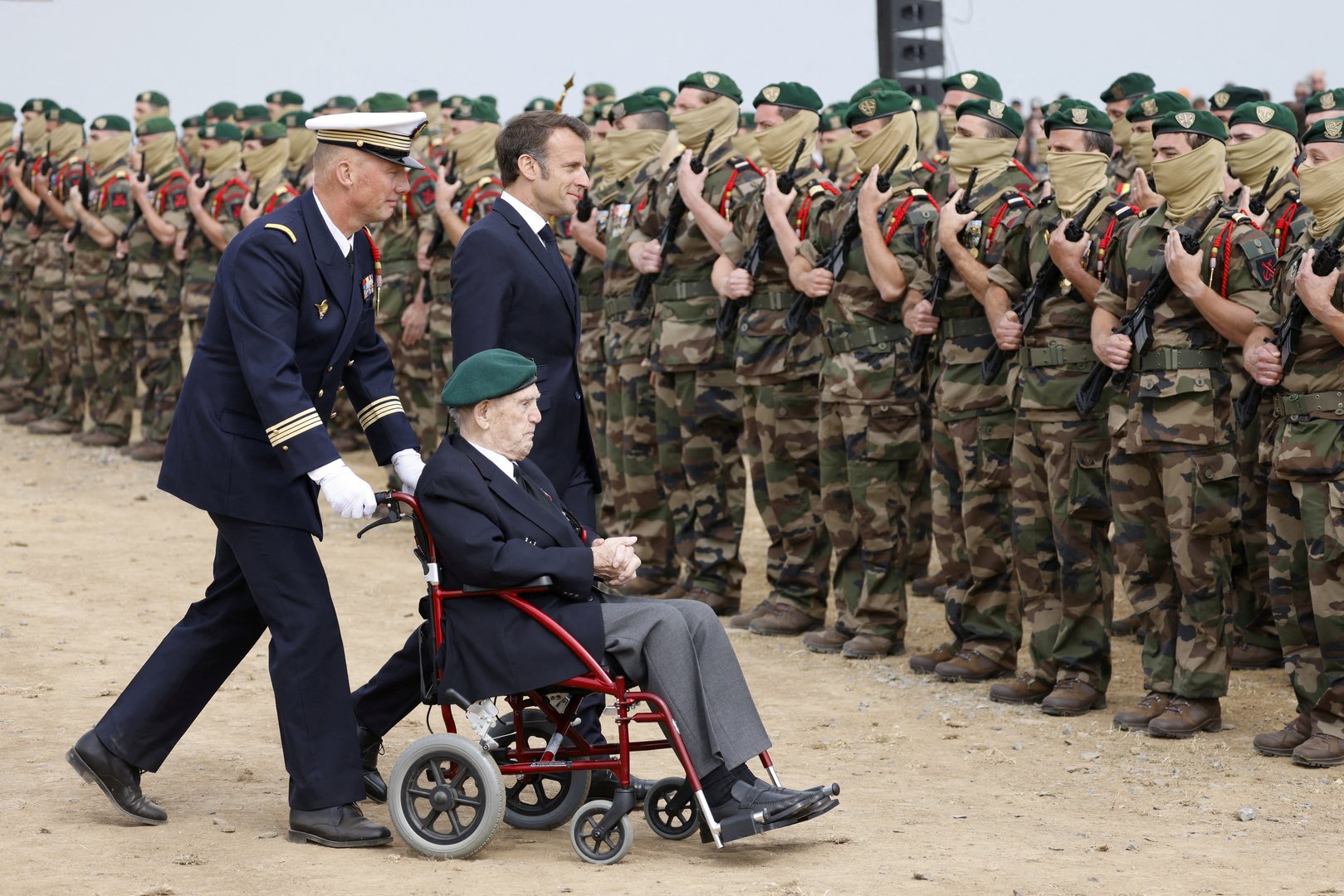 image France&#8217;s last surviving D-Day commando joins beach landing anniversary