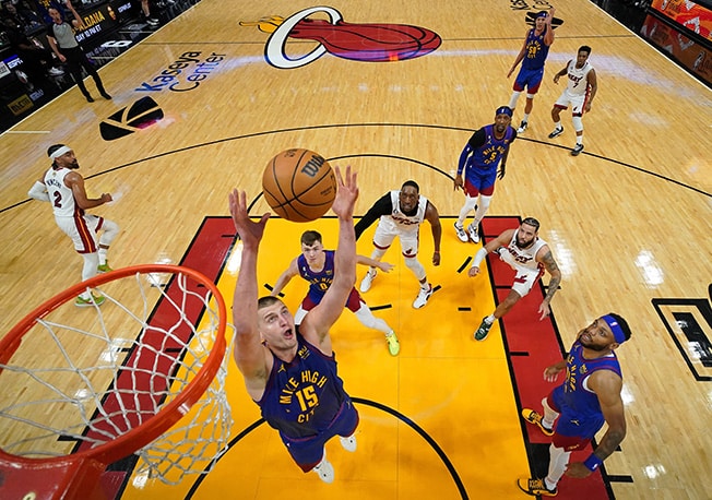 image Jokic&#8217;s historic effort sends Nuggets past Heat in NBA Finals