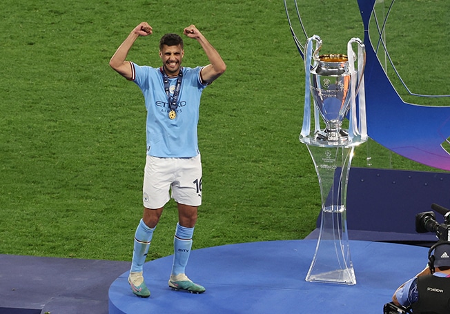 image Man City&#8217;s Rodri named Champions League Player of the Season