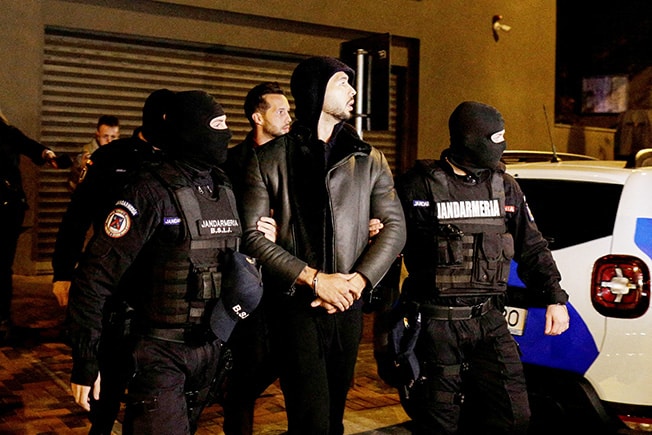 image Romanian prosecutors send Tate brothers to trial for human trafficking