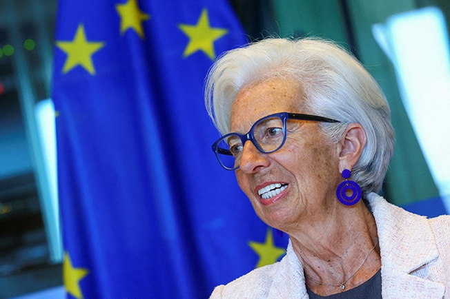 image ECB raises rates to 22-year high even as economy stutters