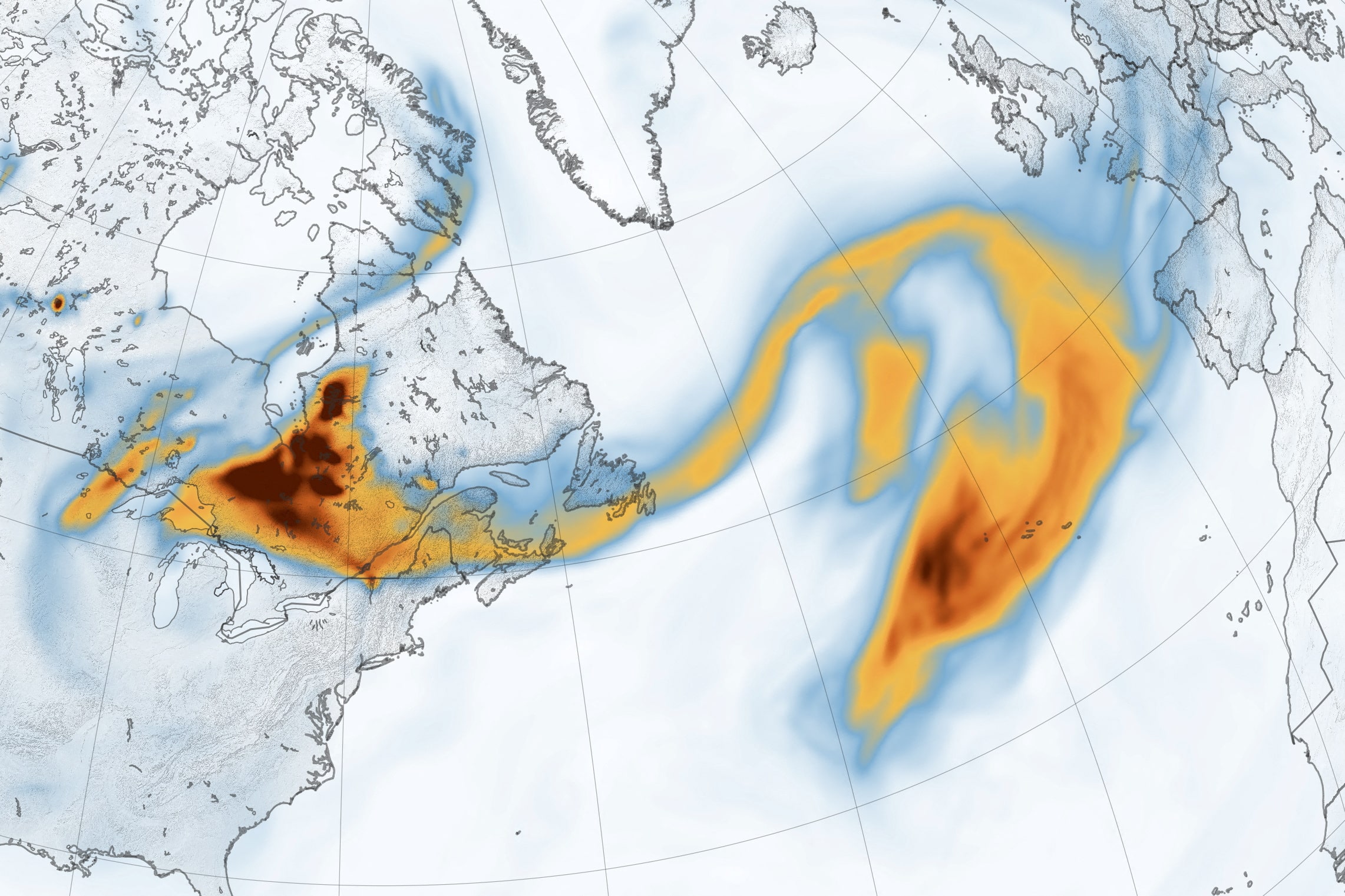 image Canadian wildfire emissions hit record high as smoke reaches Europe
