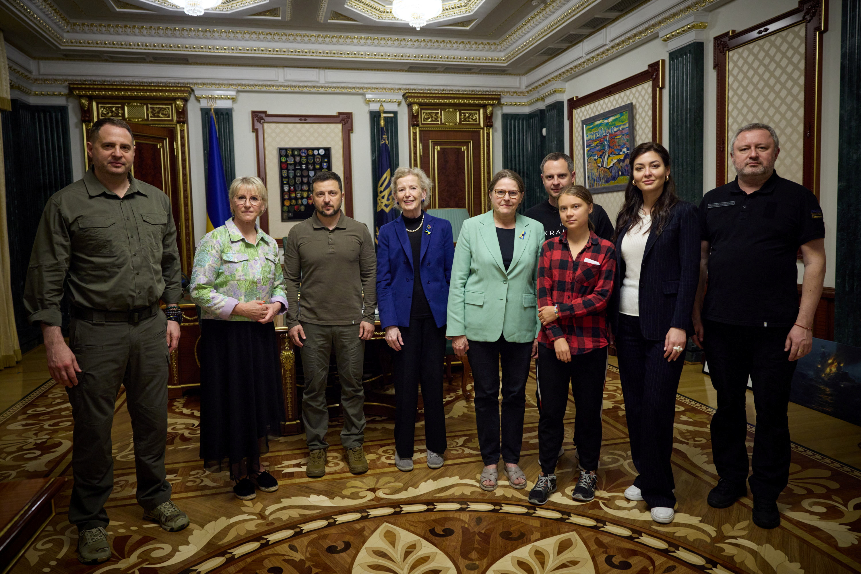 image Greta Thunberg slams world response to dam collapse &#8216;ecocide&#8217; during Kyiv visit