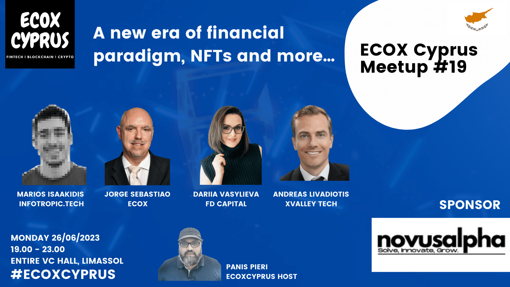 image EcoXCyprus hosts 19th meetup: Exploring the new financial paradigm