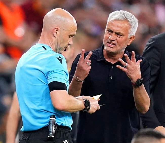 image UEFA ban Mourinho for four games for abusing referee Taylor