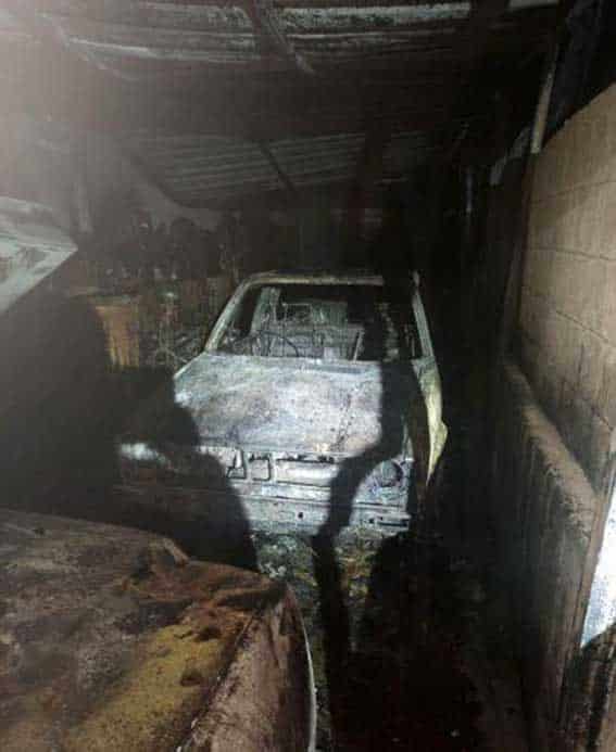 image Larnaca police investigating car fire