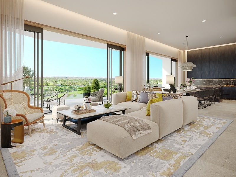 Limassol Greens penthouse apartment living room