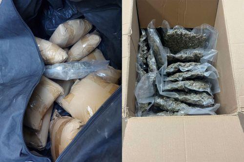 image 19kg of cannabis found in airport search