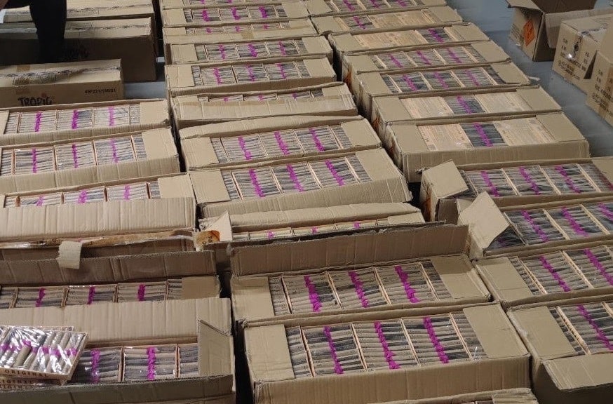 image Men plead not guilty after found with 96,000 firecrackers