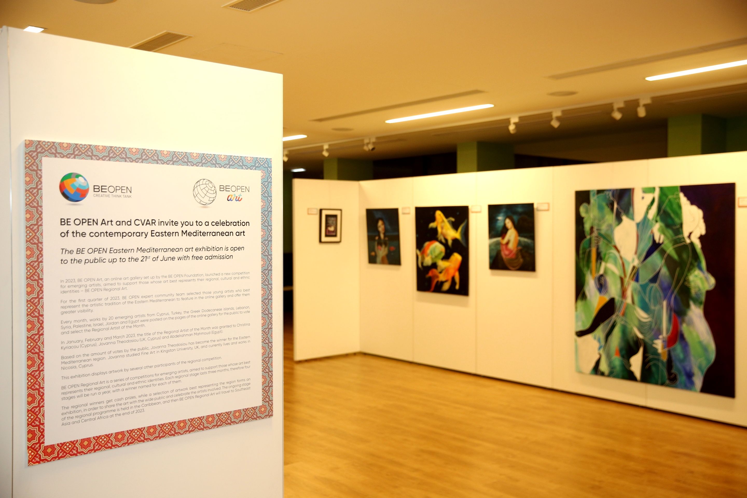 image A Cypriot artist announced the first Artist of the Region for the BE OPEN Regional Art programme at a celebratory ceremony in Nicosia