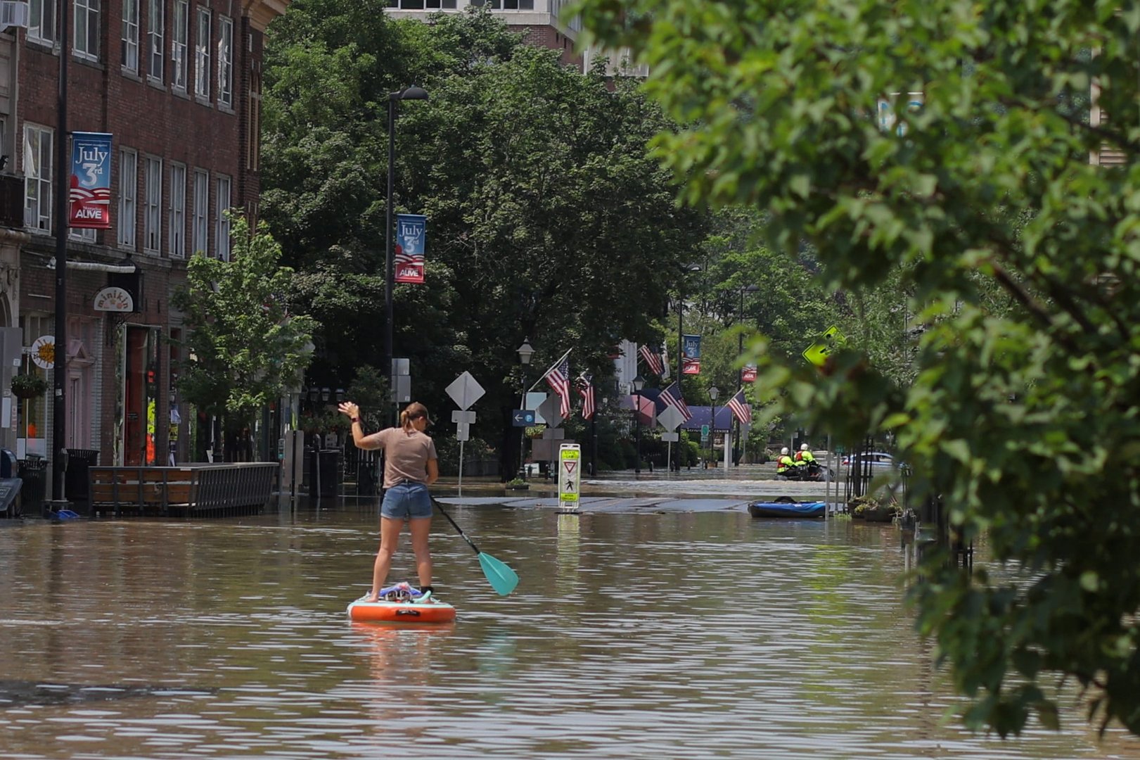 image Flooded Vermont capital waits anxiously as reservoir nears capacity
